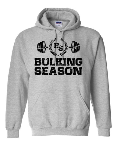Bulking Season Barbell Logo Hoodie